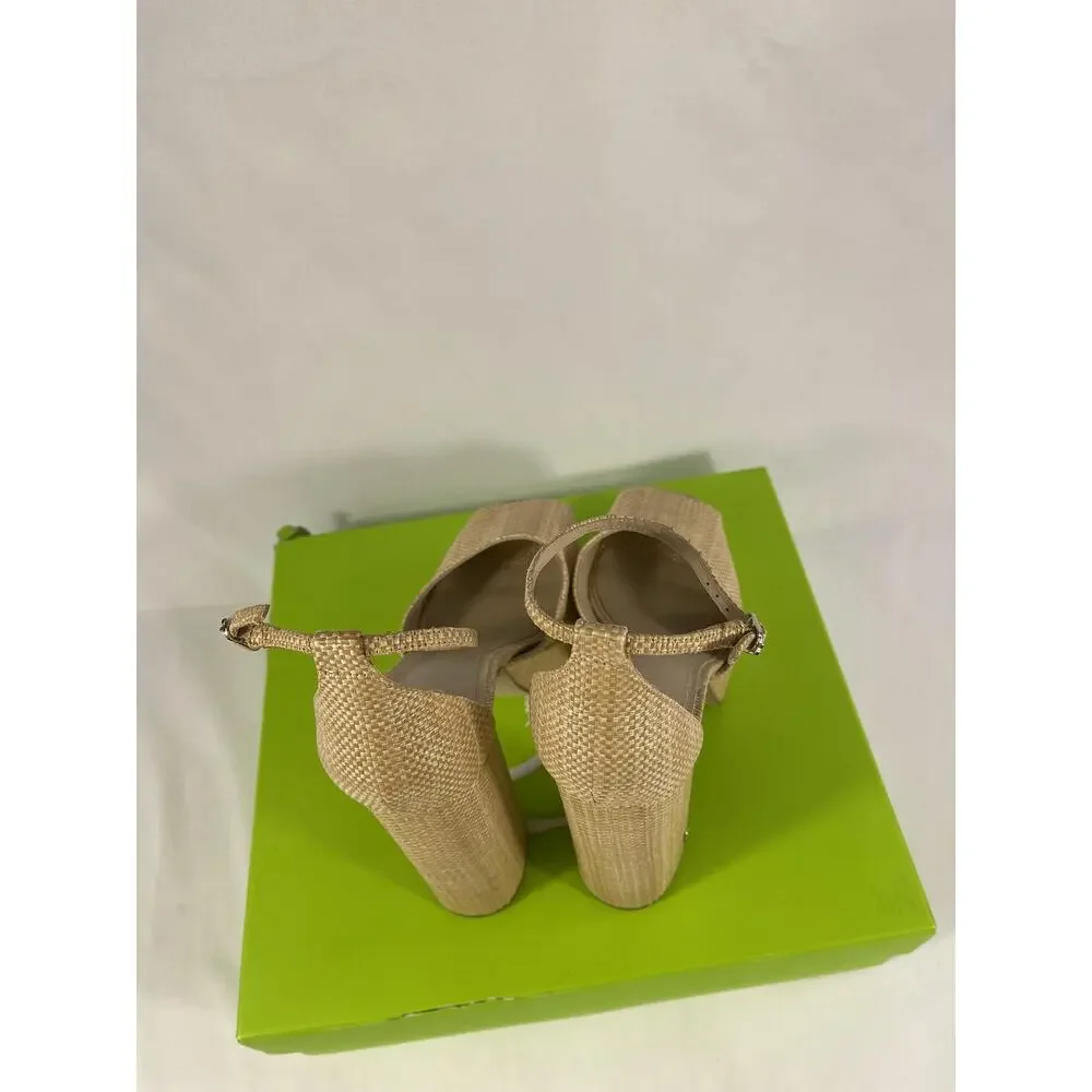 $160 Sam Edelman Kori Platform Shoes Women's SZ 10 Beechwood Bask Slide Sandals - Picture 7 of 11